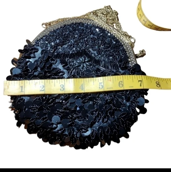 🟠 Vintage Beaded Cocktail Bag - Picture 6 of 15